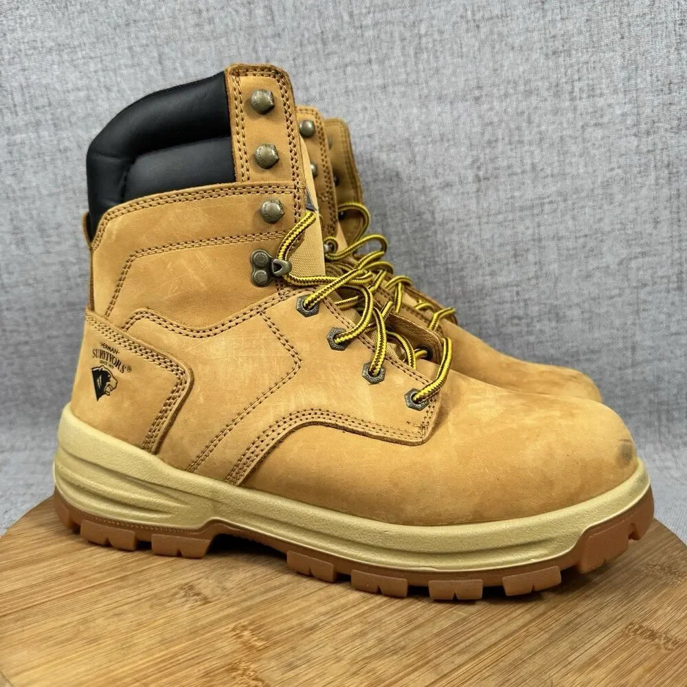 Herman Survivors Boots Mens Size 9 W Steel Toe Leather Work